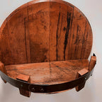 Bourbon Whiskey Barrel Shelf - Rustic Bar Accessories