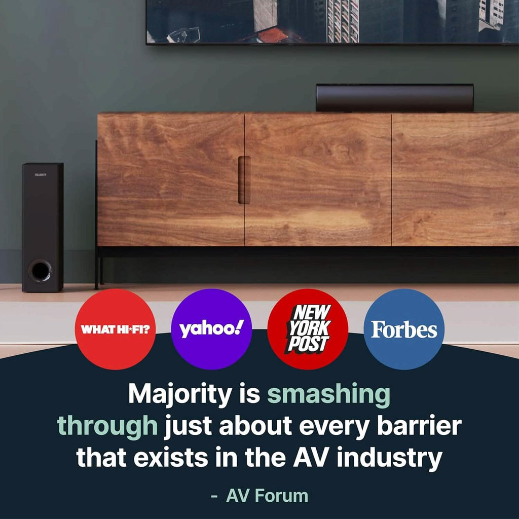 Bowfell Majority Sound Bar 2.0 Bluetooth TV Sound Bar  (Refurbished)