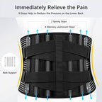 Braces for Lower Back Pain Relief with 6 Stays