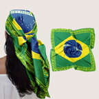 Brazil Flag World Cup Head Scarf Bandana Square