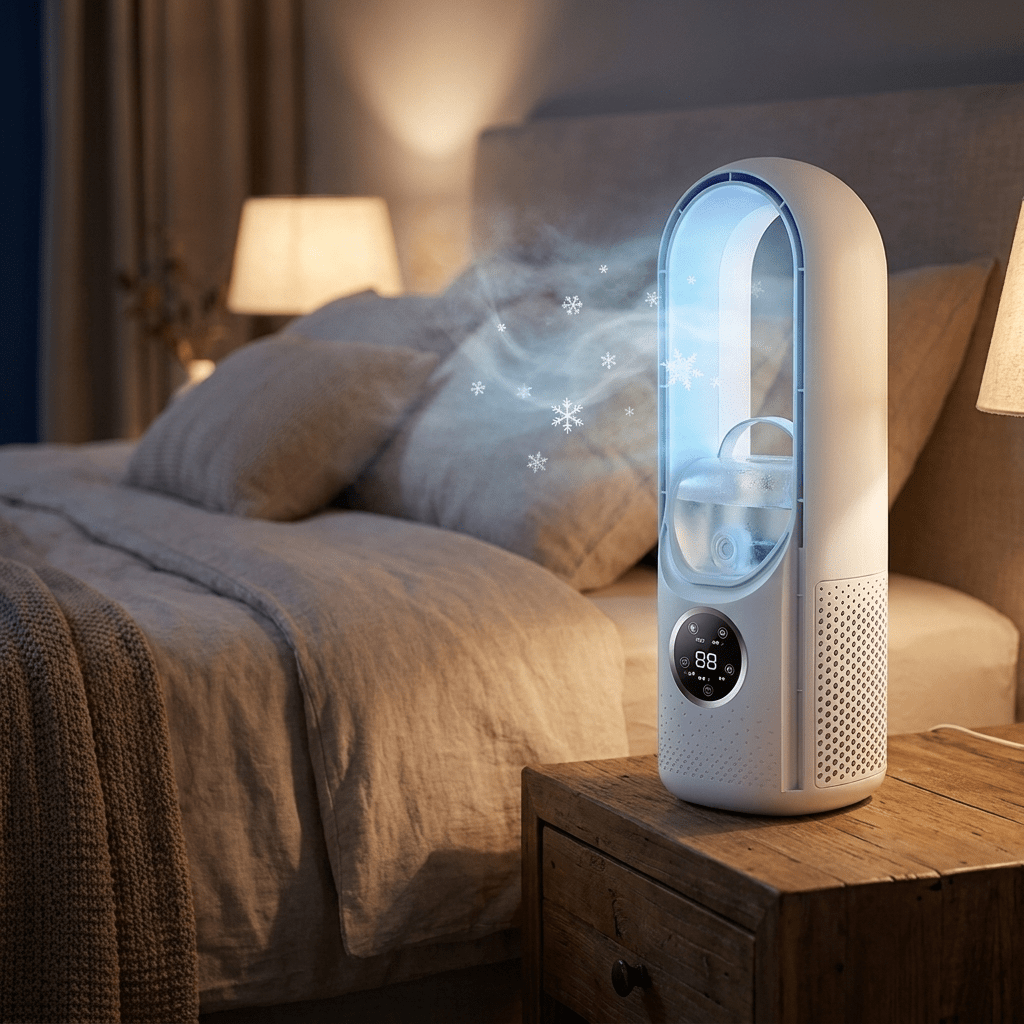 BREEZA Nova – Quiet Bladeless Air Cooler for Restful Nights