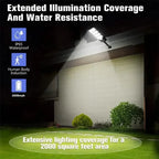 Bright Solar Street Light with Wide Angle Motion Sensor and Remote Control
