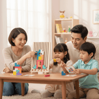 BRIQLEARN – Montessori Wooden Tetris for Creative Stacking and Logic Training