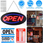 Business Neon Open Sign Advertisement Board with Steady Flashing Modes