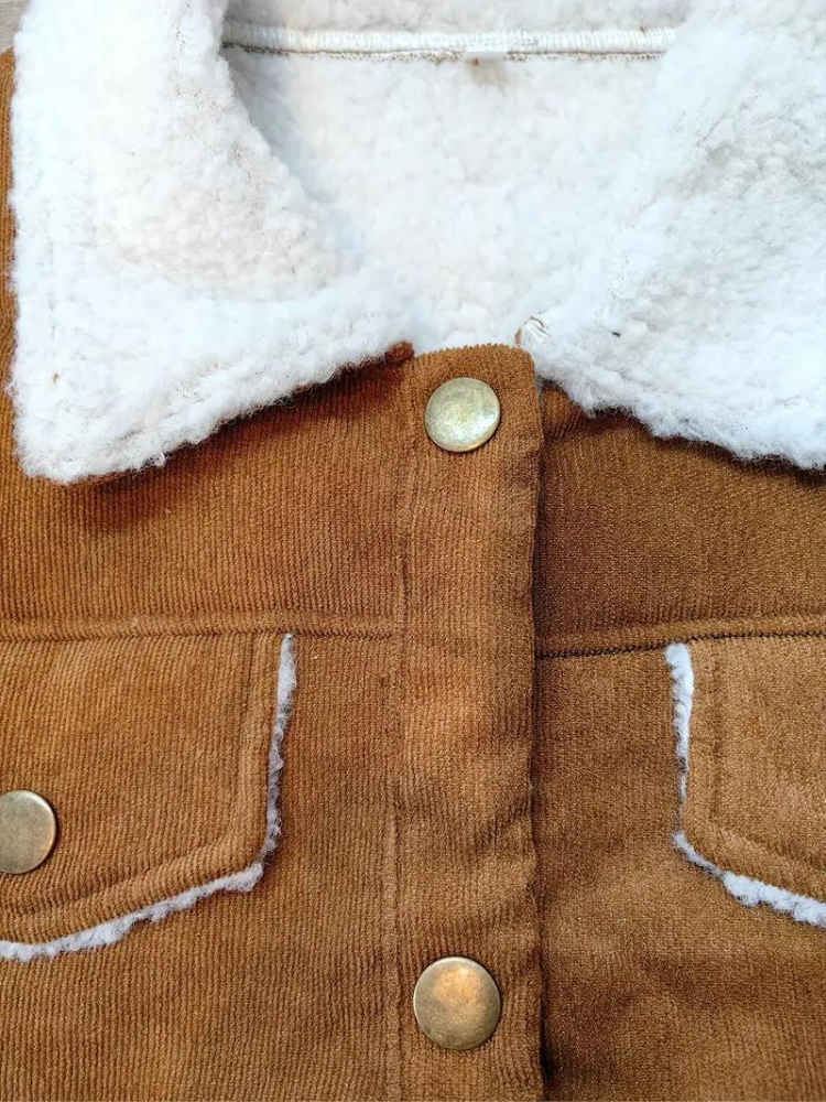 Women's High Collar Button Jacket