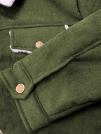 Women's High Collar Button Jacket
