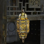 Baroque Style Solar Garden Lantern – Vintage Outdoor Light for Patio, Yard and Pathway Decor
