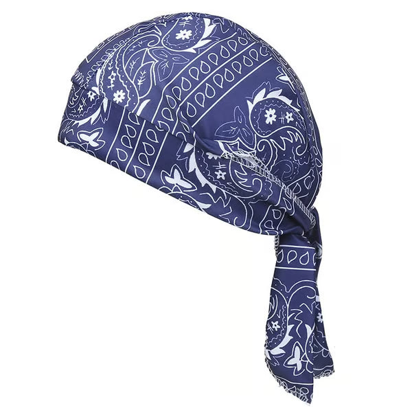 Paisley Pattern Durag Adjustable Head Wrap, Breathable Quick-Dry Helmet Liner
