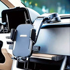 Adjustable Car Phone Holder – Suction Cup Dashboard Mount, Anti-Slip Grip, iPhone & Android