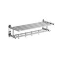 Space-saving wall rack with modern minimalist design for bathroom and kitchen
