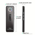 Compact Language Translator – 136 Languages, Two-Way Voice, Portable