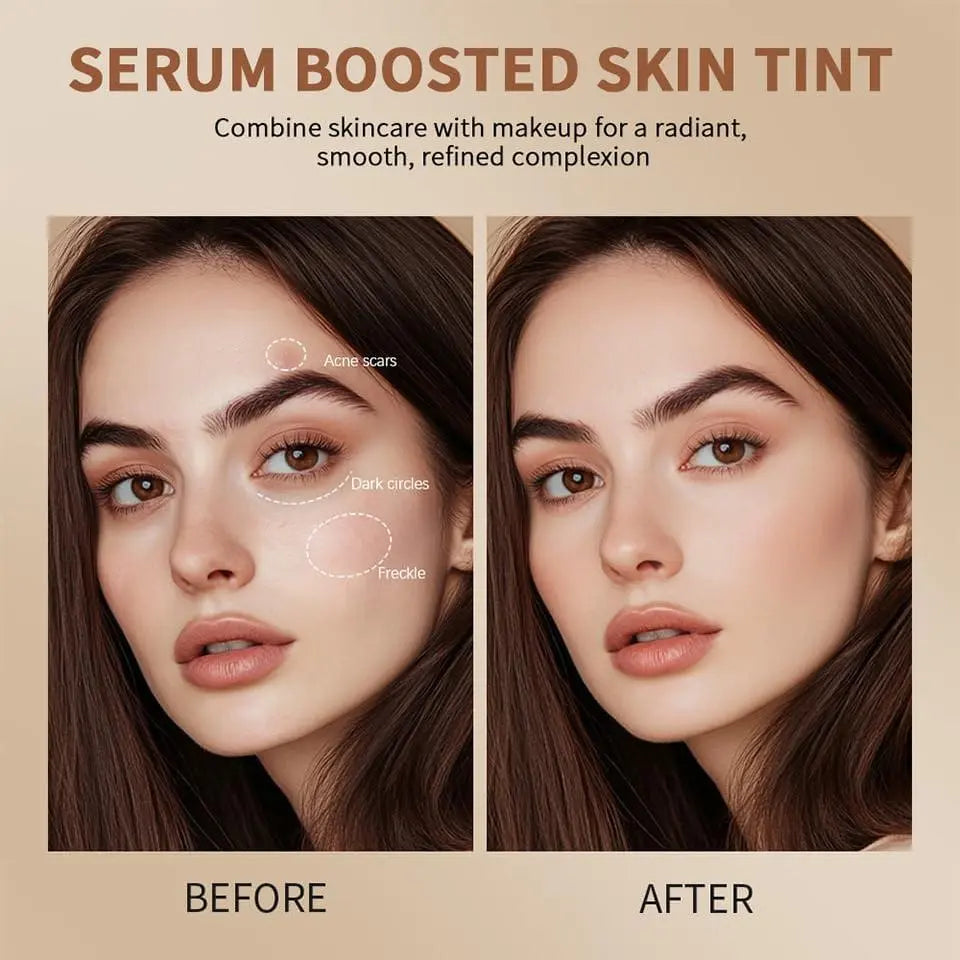 Foundation,Beauty Skin Tint, Full Coverage Serum Skin Tint,4 in 1 Foundation Moisturizing Stick Foundations Face Stick