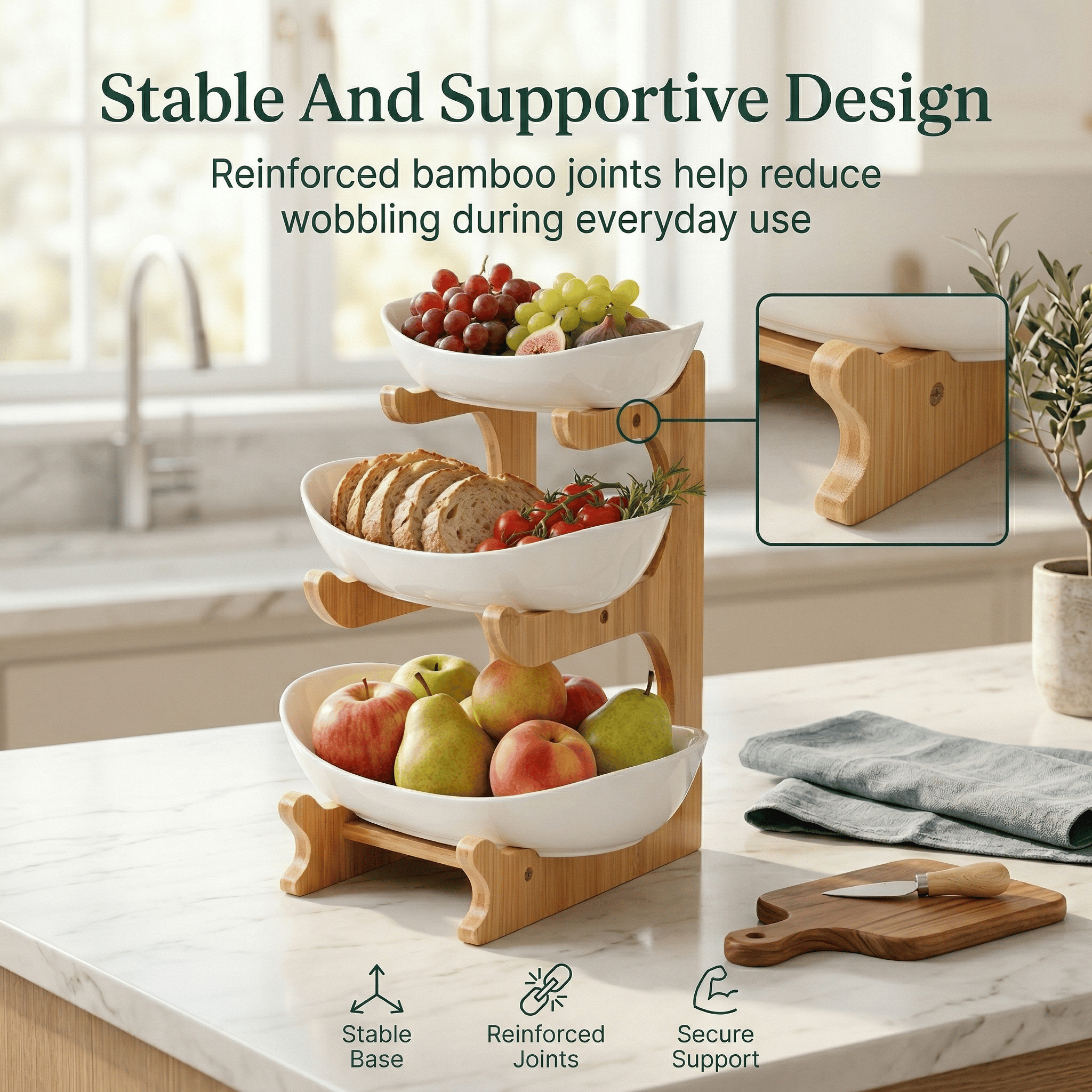 Practical Countertop Organizer for Daily Household Storage