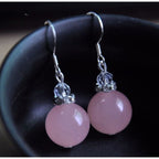 Natural Jadeite Bead Earrings