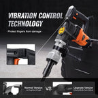 Demolition Jack Hammer Concrete Breaker 1400W Electric Hammer 2 Chisel