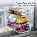 Crystal Clear Freezer Storage Bins