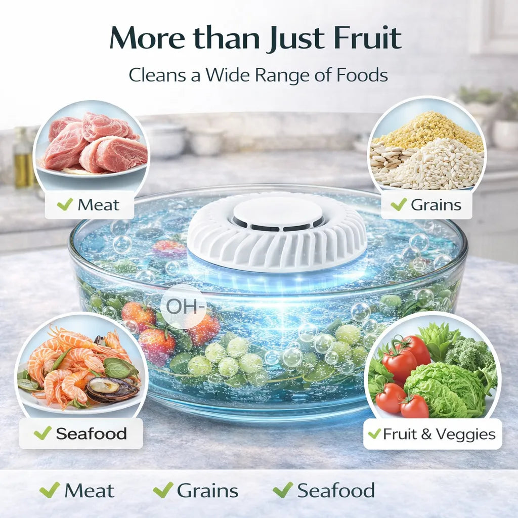 Fruit & Vegetable Washer – Removes Pesticides & Bacteria, No Chemicals Needed