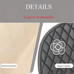Camellia Flower Breathable Skidproof And Durable Car Seat Cushion