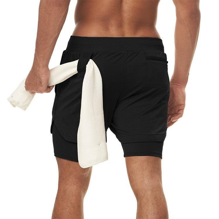 Camo Running Shorts Men Gym Sports Shorts 2 In 1 Quick Dry Workout Training Gym Fitness Jogging Short Pants Summer Men Shorts  Men's Running Gym Shorts Breathable with Pockets Quick Dry Sportswear