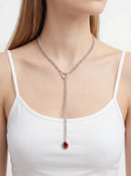 Crystal Charm Slip Chain