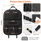 Car Back Seat Organizer with Foldable Table Tray 8 Pockets