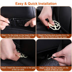 Car Back Seat Organizer with Foldable Table Tray 8 Pockets
