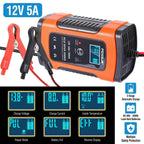 Car Battery Charger 12V 5A Recover Pulse Repair