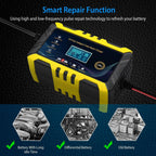 Car Battery Charger 12V/6A Smart Automatic Battery Charger Pulse Repair