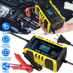 Car Battery Charger 12V/6A Smart Automatic Battery Charger Pulse Repair