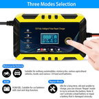Car Battery Charger 12V/6A Smart Automatic Battery Charger Pulse Repair