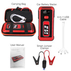 Car Jump Starter Booster 2500A Peak 25800mAh Battery Charger Power Bank