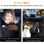 Car Net Backseat Pocket Handbag Holder and Organizer Between Seats