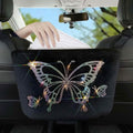 Car Net Backseat Pocket Handbag Holder and Organizer Between Seats
