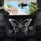Car Net Backseat Pocket Handbag Holder and Organizer Between Seats