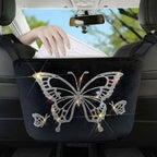 Car Net Backseat Pocket Handbag Holder and Organizer Between Seats