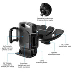 Car Phone Holder CD Slot Phone Mount 360 Rotatable
