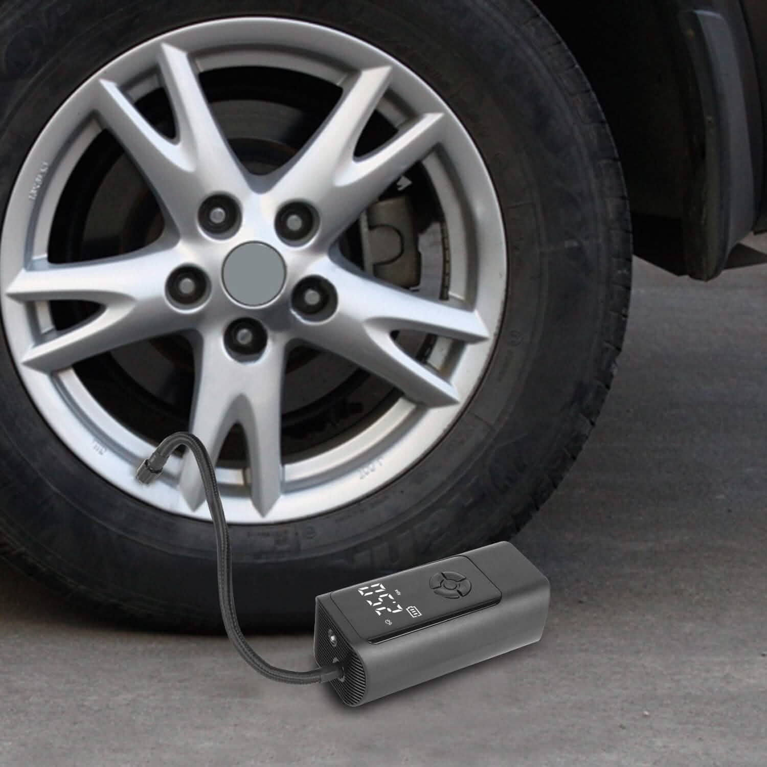 Car Tire Inflator Corded with LED Light