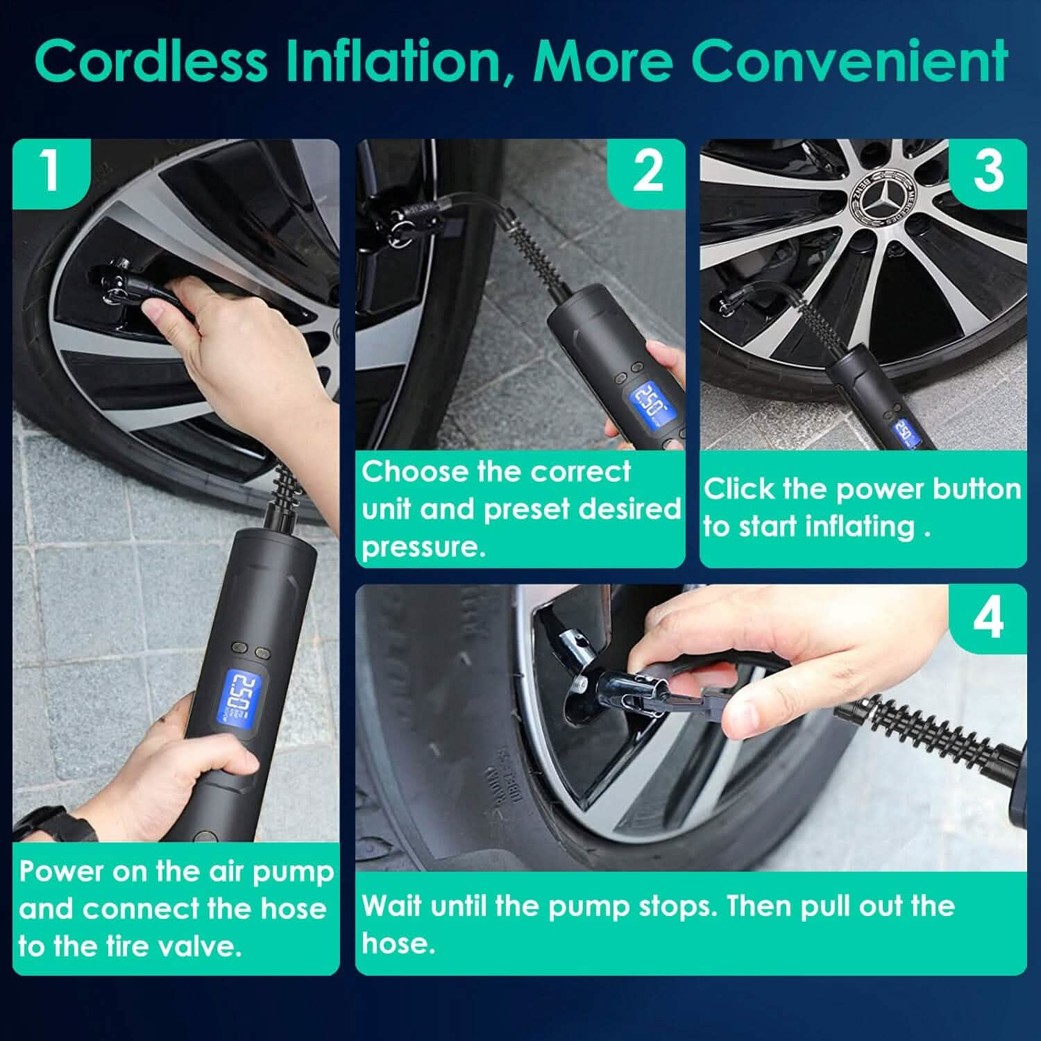 Car Tire Inflator Pump