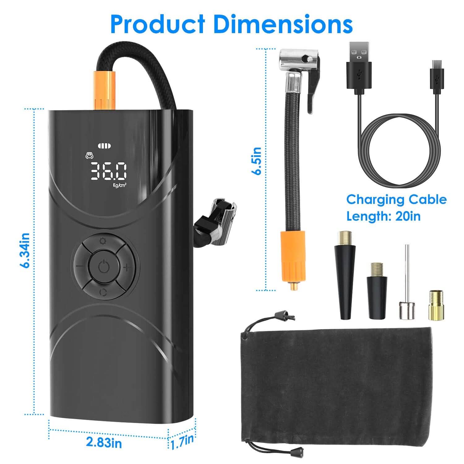 Car Tire Inflator Pump