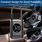 Car Tire Inflator Pump Portable 150 PSI with LED Light