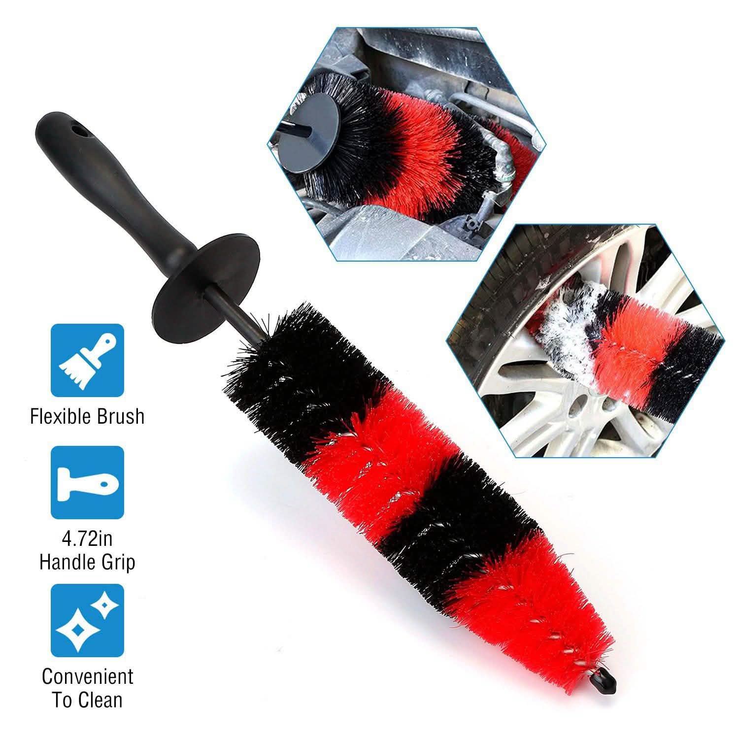 Car Wheel Brush Rims Tire Seat Engine Wash Cleaning Tool