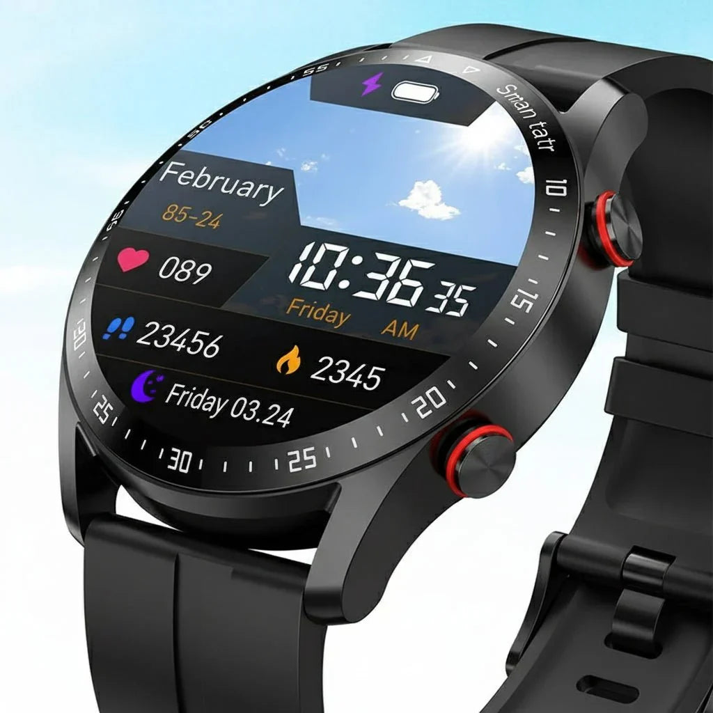 CARDIOTRON – Men's ECG & PPG Smartwatch with Phone Calls