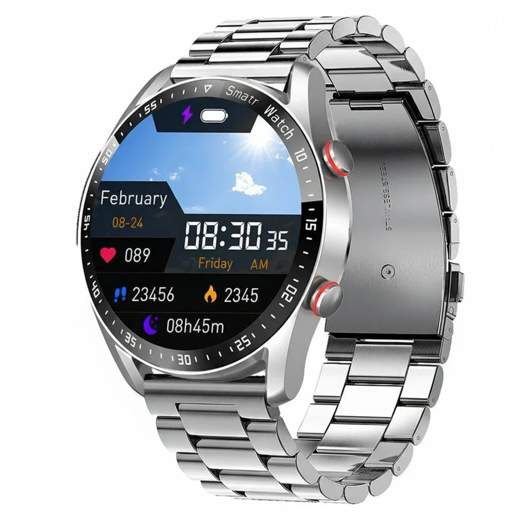 CARDIOTRON – Men's ECG & PPG Smartwatch with Phone Calls