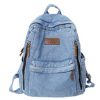 Casual Denim School Backpack