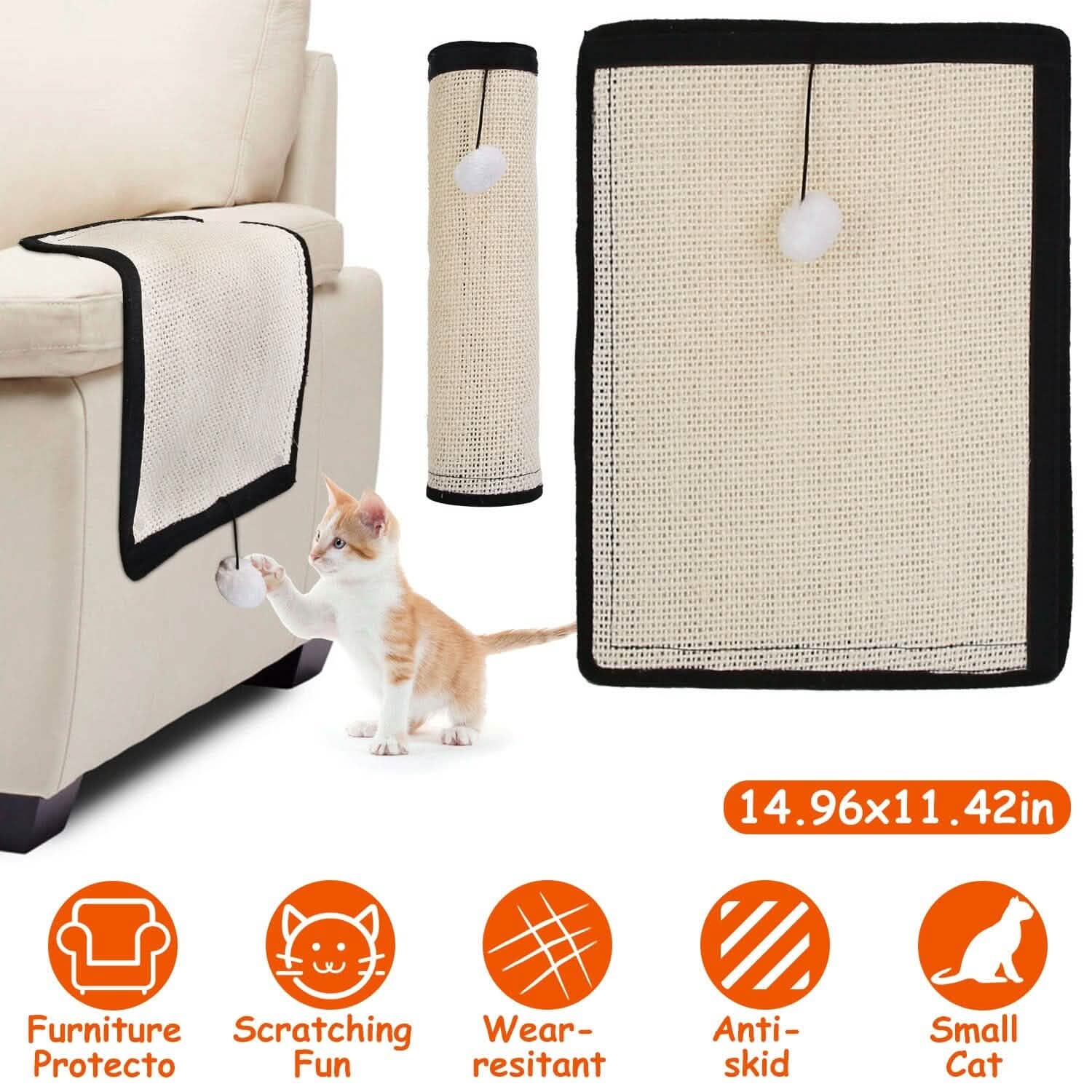 Cat Scratching Pad with 9 Screw Nails