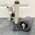 Cat Sisal Scratch Post Toy with Tunnel