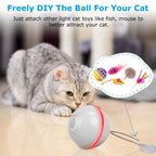 Cat Teaser Ball Automatic Self Rotating Interactive Cat Motion Exercise Toy