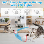 Cat Teaser Ball Automatic Self Rotating Interactive Cat Motion Exercise Toy