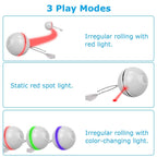 Cat Teaser Ball Automatic Self Rotating Interactive Cat Motion Exercise Toy