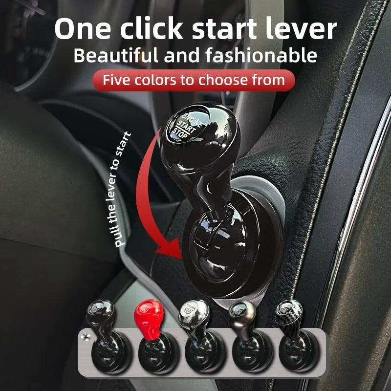 Car Push Start Button Cover – Stylish Metal Engine Button Protector
